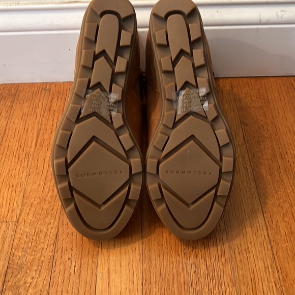 Camel Wedge Boots with Fleece | Wedge Heel Winter Boots Size 11 - Picture 9 of 10